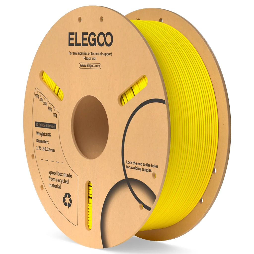 Elegoo PLA+ Yellow Filament 1.75mm, 1 Kg