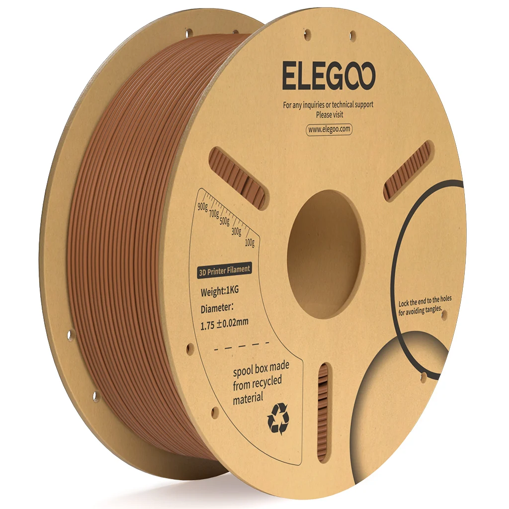 Elegoo PLA+ Brown Filament 1.75mm, 1 Kg